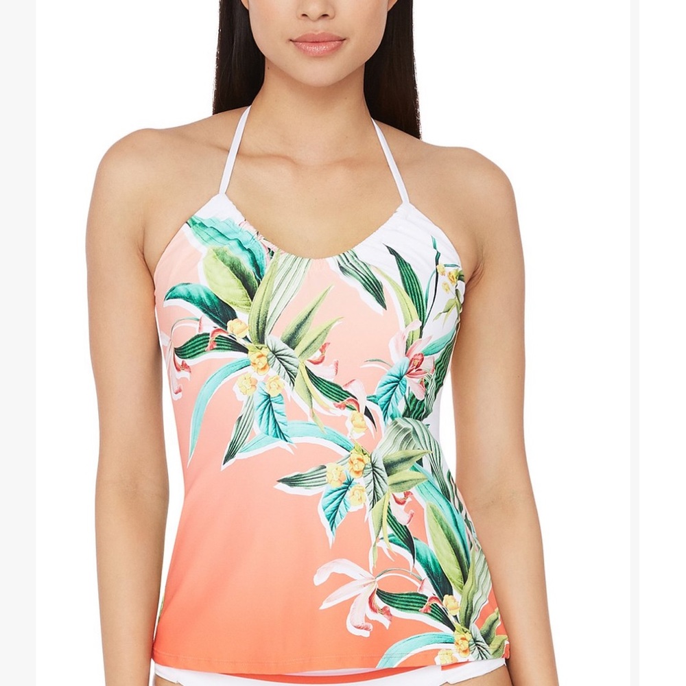 Orange Floral Ombré Costa de Prada Tankini